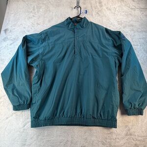 Sunice Pullover Jacket Men’s XXL Teal Vintage Windbreaker Golf Half Snap